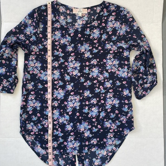 Pink Republic Blue and Pink Floral Blouse Small - Picture 16 of 16